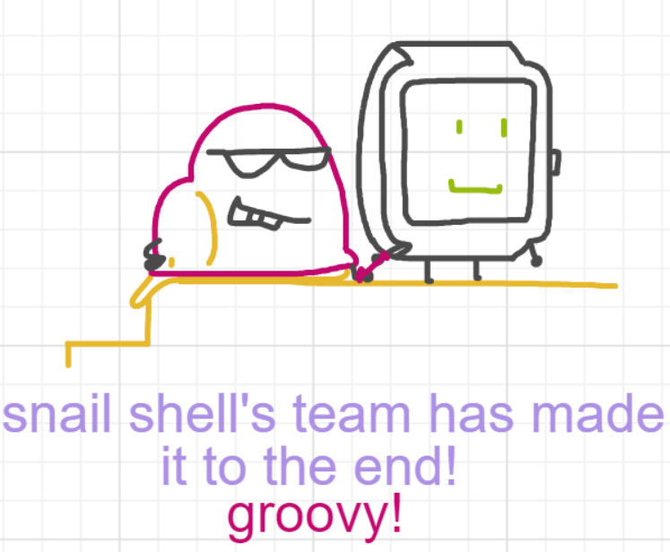 A panel from Running Duos, episode four of the Board Boards object show by Furretwalk/WalkingFurret.